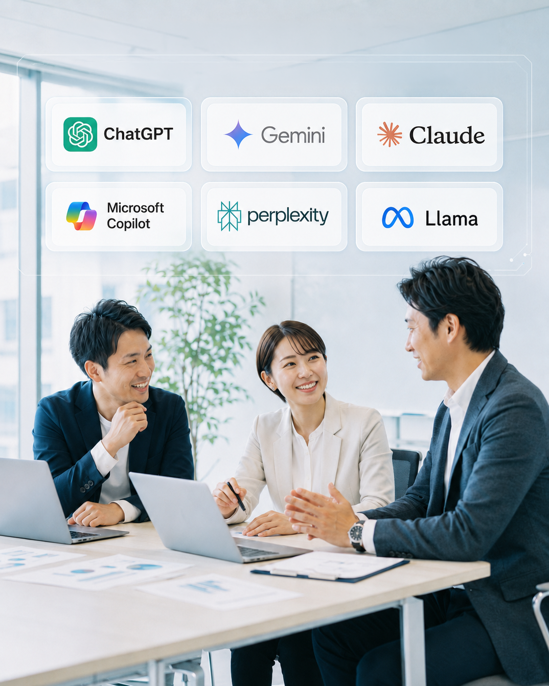 AI活用を検討するビジネスチーム